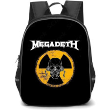 Megadeth Backpack School Bag StudentPack - Megadeth Logo With Skulland Radiation Symbol Poster