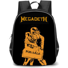 Megadeth Backpack School Bag StudentPack - Megadeth Peace Sells Orange Silhouette Poster