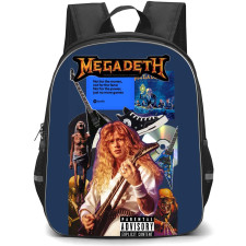 Megadeth Backpack School Bag StudentPack - Megadeth Retro Poster Sticker