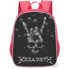 Megadeth Backpack School Bag StudentPack - Megadeth Rock Hand Skull Poster