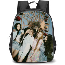 New Jeans Hanni Backpack StudentPack - New Jeans Members Ferris Wheel Background