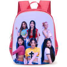 NMIXX Backpack StudentPack - NMIXX Group Smiling Portrait Pink Background