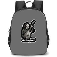 Rory Gallagher Backpack School Bag StudentPack - Rory Gallagher Black And White Sticker On Gray Background