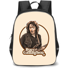 Rory Gallagher Backpack School Bag StudentPack - Rory Gallagher Grayclae Retro Sticker On Biege Background