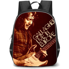 Rory Gallagher Backpack School Bag StudentPack - Rory Gallagher Playing Guitar Retro Poster