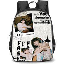 Seventeen Jeonghan Backpack StudentPack - Jeonghan Fan Art Retro Collage Poster