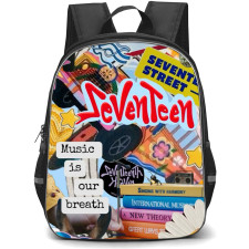 Seventeen Backpack StudentPack - Seventeen Music Is Our Breath Collage Poster