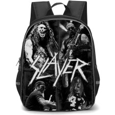 Slayer Backpack School Bag StudentPack - Band Playing Grayscale