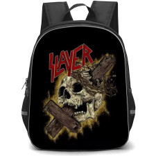 Slayer Backpack School Bag StudentPack - Cross Skull Illustration