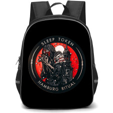 Sleep Token Backpack School Bag StudentPack - Sleep Token Hamburg Ritual Coin Art