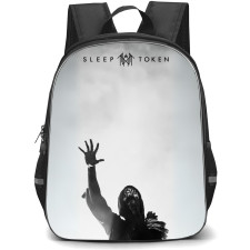 Sleep Token Backpack StudentPack - Sleep Token Greyscale Hand On Air Pose Smoke Background