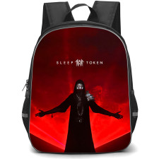 Sleep Token Backpack School Bag StudentPack - Sleep Token Open Arms Red Lazer Background