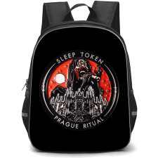 Sleep Token Backpack School Bag StudentPack - Sleep Token Prague Ritual Coin Art