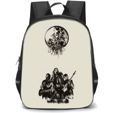 Sleep Token Backpack School Bag StudentPack - Sleep Token Take Me Back To Eden Album Art with Beiger Background