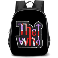 The Who Backpack School Bag StudentPack - The Who Embroidered Patch Logo Sticker