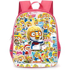 Pororo The Little Penguin Backpack School Bag StudentPack - Pororo The Little Penguin Sticker Mania Collage Poster