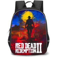 Red Dead Redemption Backpack School Bag StudentPack - Red Dead Redemption Brush Art Game Poster
