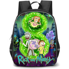 Rick And Morty Backpack School Bag StudentPack - Rick And Morty Characters Easter Egg Poster
