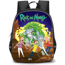 Rick And Morty Backpack School Bag StudentPack - Rick And Morty Characters Fighting Series Poster