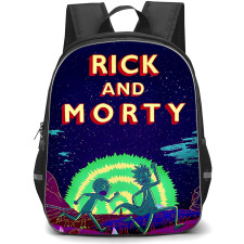 Rick And Morty Backpack School Bag StudentPack - Rick And Morty Running Scared Series Poster