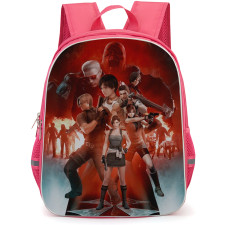 Resident Evil Backpack School Bag StudentPack - Resident Evil Characters Aim Gun 3d Poster