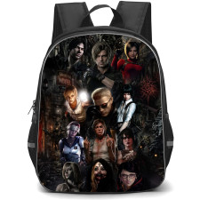 Resident Evil Backpack School Bag StudentPack - Resident Evil Characters Fierce Portrait Collage