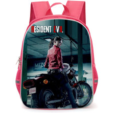 Resident Evil Claire Redfield Backpack School Bag StudentPack - Claire Redfield Riding Motorcycle Portrait Poster