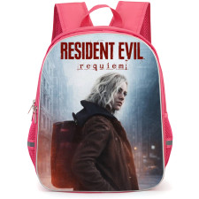 Resident Evil Requiem Grace Ashcroft Backpack School Bag StudentPack - Grace Ashcroft Side Portrait Wrenwood City Background
