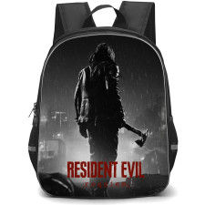 Resident Evil Requiem Leon Scott Kennedy Backpack School Bag StudentPack - Leon Scott Kennedy Hold The Axe Grayscale