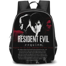 Resident Evil Requiem Backpack School Bag StudentPack - Resident Evil Requiem Vintage Poster