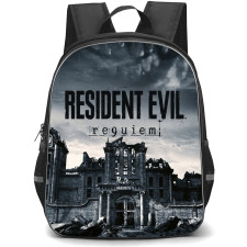 Resident Evil Requiem Backpack School Bag StudentPack - Resident Evil Requiem Raccoon City Game Poster