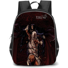 Record Of Lodoss War Backpack School Bag StudentPack - Ashrum And Pirotess Grunge Series Portrait Poster