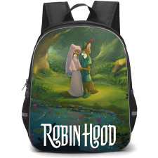 Robin Hood 1973 Backpack School Bag StudentPack - Robin Hood 1973 Robin Hood And Marian Forest Romance Animation Art Poster