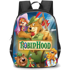 Robin Hood 1973 Backpack School Bag StudentPack - Robin Hood 1973 Royal Adventure Animation Art Poster