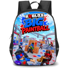 Roblox Big Paintball Backpack School Bag StudentPack - Roblox Big Paintball Action FPS Multiplayer Arena Poster