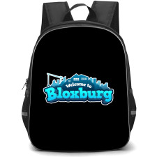 Roblox Welcome To Bloxburg Backpack School Bag StudentPack - Roblox Welcome To Bloxburg Game Logo Sticker