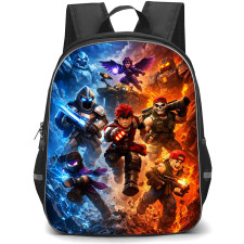 Roblox Rivals Backpack School Bag StudentPack - Roblox Rivals Fire Vs Ice Warriors Poster