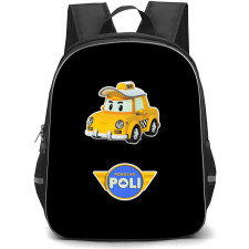 Robocar Poli Cap Backpack School Bag StudentPack - Cap Taxi Driver Sticker