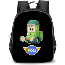 Robocar Poli Cleany Backpack School Bag StudentPack - Cleany Recycling Truck Sticker