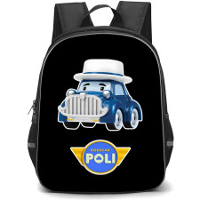 Robocar Poli Musty Backpack School Bag StudentPack - Musty Classic Blue Car Sticker