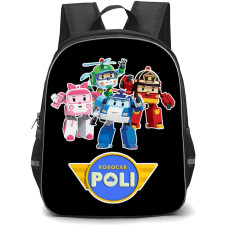 Robocar Poli Backpack School Bag StudentPack - Robocar Poli Rescue Team Group Sticker