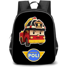 Robocar Poli Roy Backpack School Bag StudentPack - Roy Fire Truck Sticker