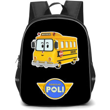 Robocar Poli SchoolB Backpack School Bag StudentPack - SchoolB Smiling Bus Sticker