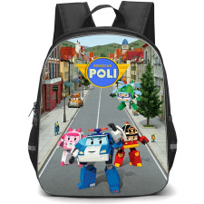 Robocar Poli Backpack School Bag StudentPack - Robocar Poli Team Rescue Squad Town Adventure Poster