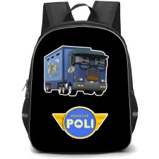 Robocar Poli Truck X Backpack School Bag StudentPack - Truck X Blue Transport Truck Sticker
