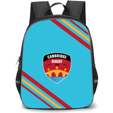 Cambridge RUFC Backpack School Bag StudentPack - Large Logo With Stripe