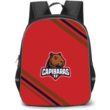 Capibaras XV Backpack School Bag StudentPack - Large Logo With Stripe