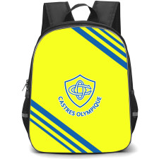 Castres Olympique Backpack School Bag StudentPack - Large Logo With Stripe