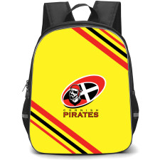 Cornish Pirates Backpack School Bag StudentPack - Large Logo With Stripe