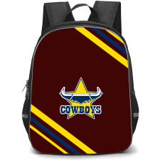North Queensland Cowboys Rugby League Football Club Backpack School Bag StudentPack - Large Logo With Stripe